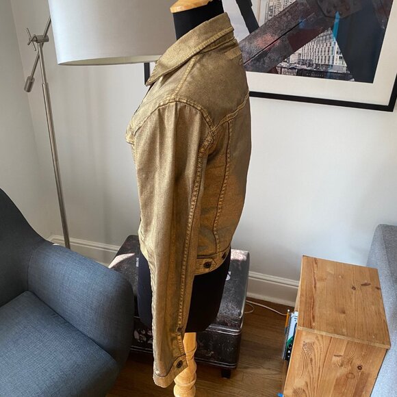 Gold Jean Jacket - Picture 3 of 10